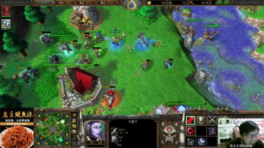 我在斗鱼看大帝LioN直播魔兽争霸