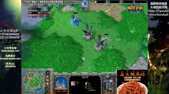 我在斗鱼看大帝LioN直播魔兽争霸