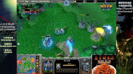 我在斗鱼看大帝LioN直播魔兽争霸