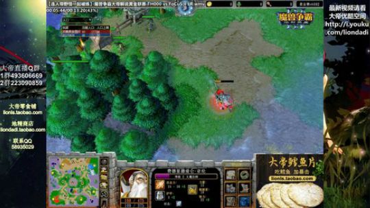 我在斗鱼看大帝LioN直播魔兽争霸