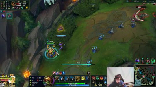 我在斗鱼看东北大鹌鹑直播英雄联盟