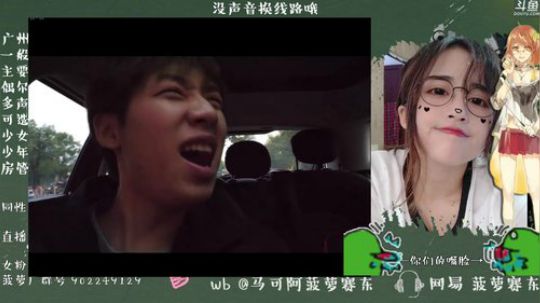 我在斗鱼看菠萝赛东直播二次元