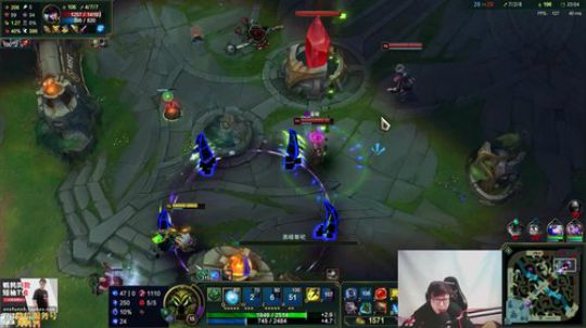 我在斗鱼看东北大鹌鹑直播英雄联盟