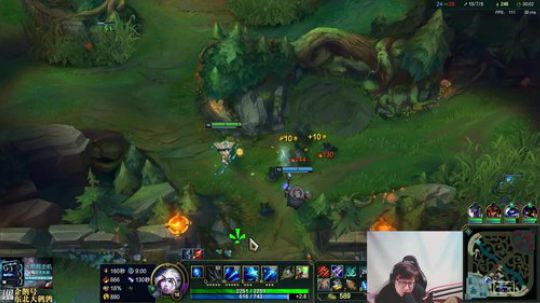 我在斗鱼看东北大鹌鹑直播英雄联盟