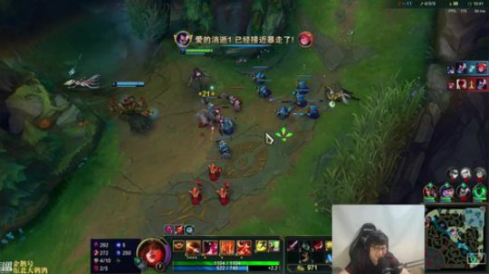 我在斗鱼看东北大鹌鹑直播英雄联盟