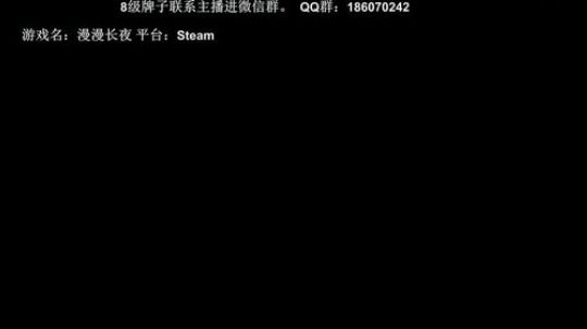 一款孤独的游戏，漫漫长夜。 2019-05-24 14点场