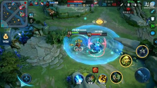 我在斗鱼看林蒙m直播王者荣耀