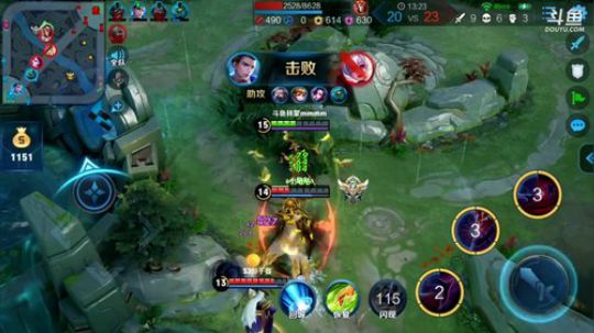 我在斗鱼看林蒙m直播王者荣耀