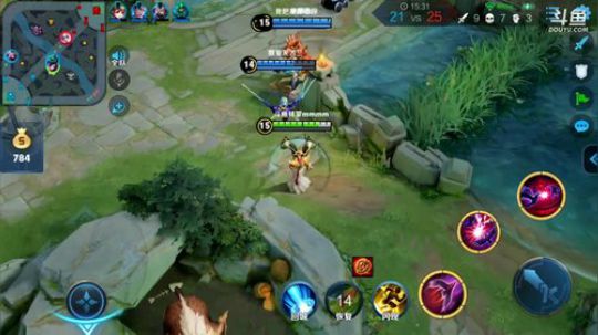 我在斗鱼看林蒙m直播王者荣耀