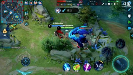 我在斗鱼看林蒙m直播王者荣耀