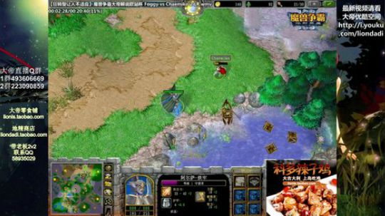 我在斗鱼看大帝LioN直播魔兽争霸