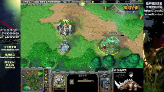 我在斗鱼看大帝LioN直播魔兽争霸