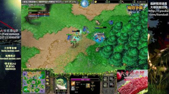 我在斗鱼看大帝LioN直播魔兽争霸