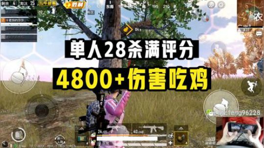 【恰鸡日常】28杀，100分，4800+伤害，恰鸡！
