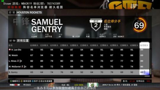 【NBA2K19-水友联盟-诸神之战】 2019-06-28 00点场