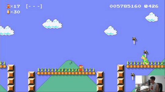 我在斗鱼看超级花美男直播马里奥制造