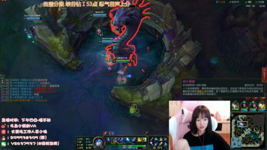 小蝌蚪：峡谷第一女ad 冲大师 2019-07-05 02点场