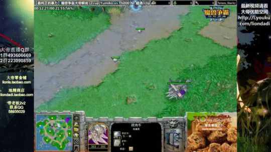 我在斗鱼看大帝LioN直播魔兽争霸