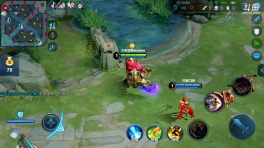 我在斗鱼看林蒙m直播王者荣耀