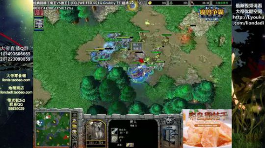我在斗鱼看大帝LioN直播魔兽争霸