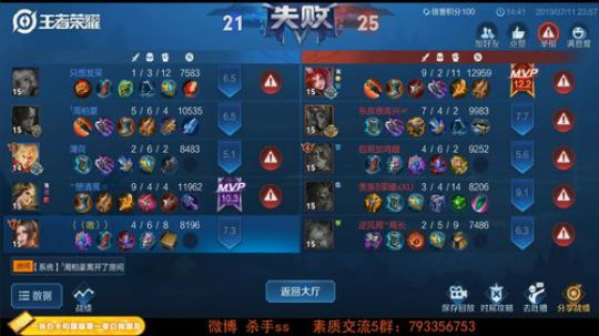 90后游戏天才  未尝一败 2019-07-11 23点场
