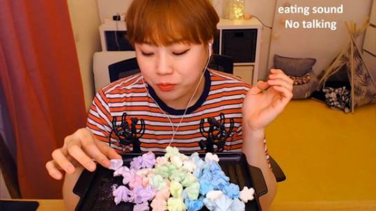 【韩国吃播】新姐吃彩色淀粉糖