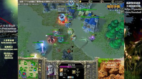 我在斗鱼看大帝LioN直播魔兽争霸