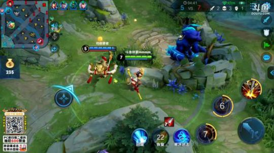 我在斗鱼看林蒙m直播王者荣耀