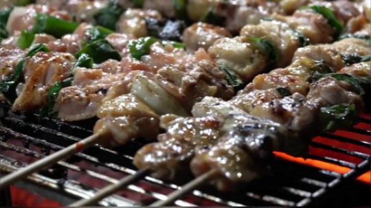 【大串烧大葱鸡腿肉】首尔路边小吃 一串3.4