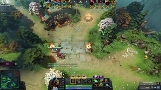 我在斗鱼看叫我老陈就好了直播DOTA2