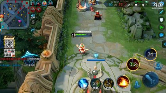 我在斗鱼看林蒙m直播王者荣耀