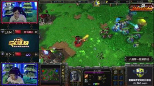 我在斗鱼看opopophuhu直播魔兽争霸