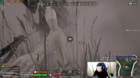 我在斗鱼看pigff直播绝地求生