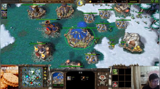 我在斗鱼看大帝LioN直播魔兽争霸