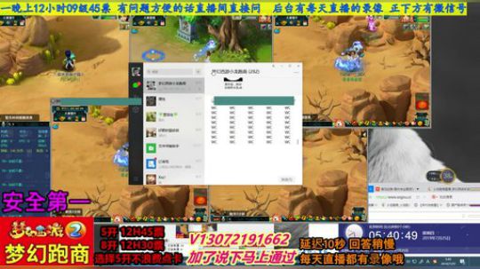 小龙五开手动跑商 直播中 安全第一 2019-07-25 05点场