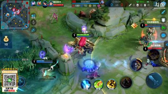 我在斗鱼看林蒙m直播王者荣耀