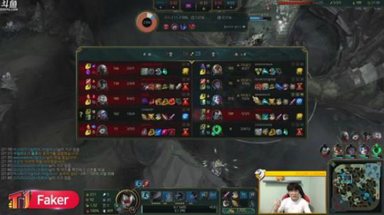 我在斗鱼看T1直播faker直播英雄联盟