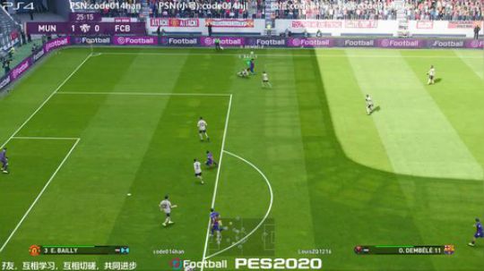 实况足球PS4pes2020demo在线8比0大胜0801
