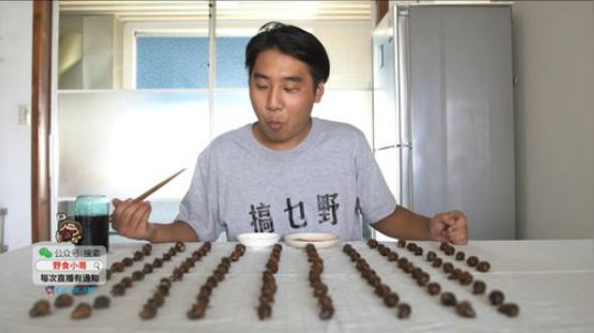 我在斗鱼看野食小哥直播美食