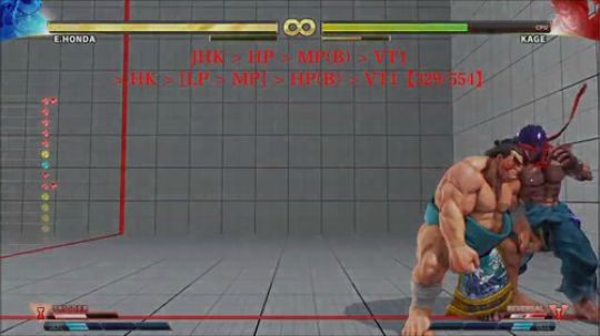 街霸2经典12人的最后一人终于加入街霸5！本田连段教学！