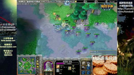 我在斗鱼看大帝LioN直播魔兽争霸