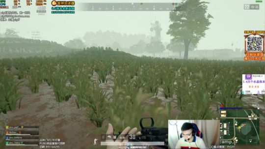 我在斗鱼看pigff直播绝地求生