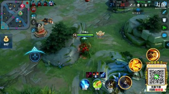 我在斗鱼看林蒙m直播王者荣耀