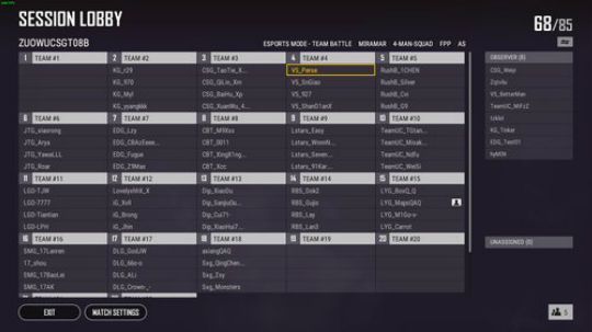 V5紫蓝 1v4 2019-08-14 13点场