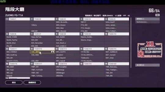 [COG_x8]rank!!! 2019-08-20 18点场