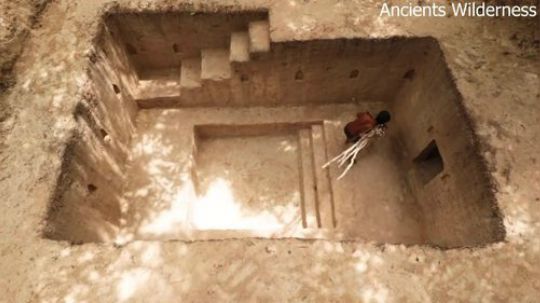 【原始建造·万池王】建造温暖的地下秘密泳池