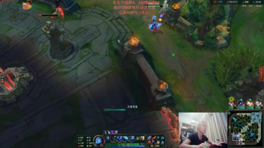 我在斗鱼看暗夜猎手光头强直播英雄联盟