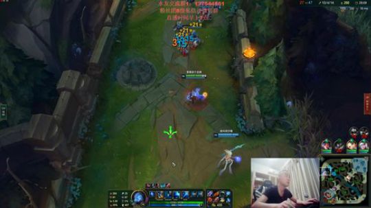 我在斗鱼看暗夜猎手光头强直播英雄联盟