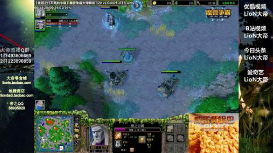 我在斗鱼看大帝LioN直播魔兽争霸