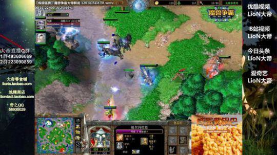 我在斗鱼看大帝LioN直播魔兽争霸